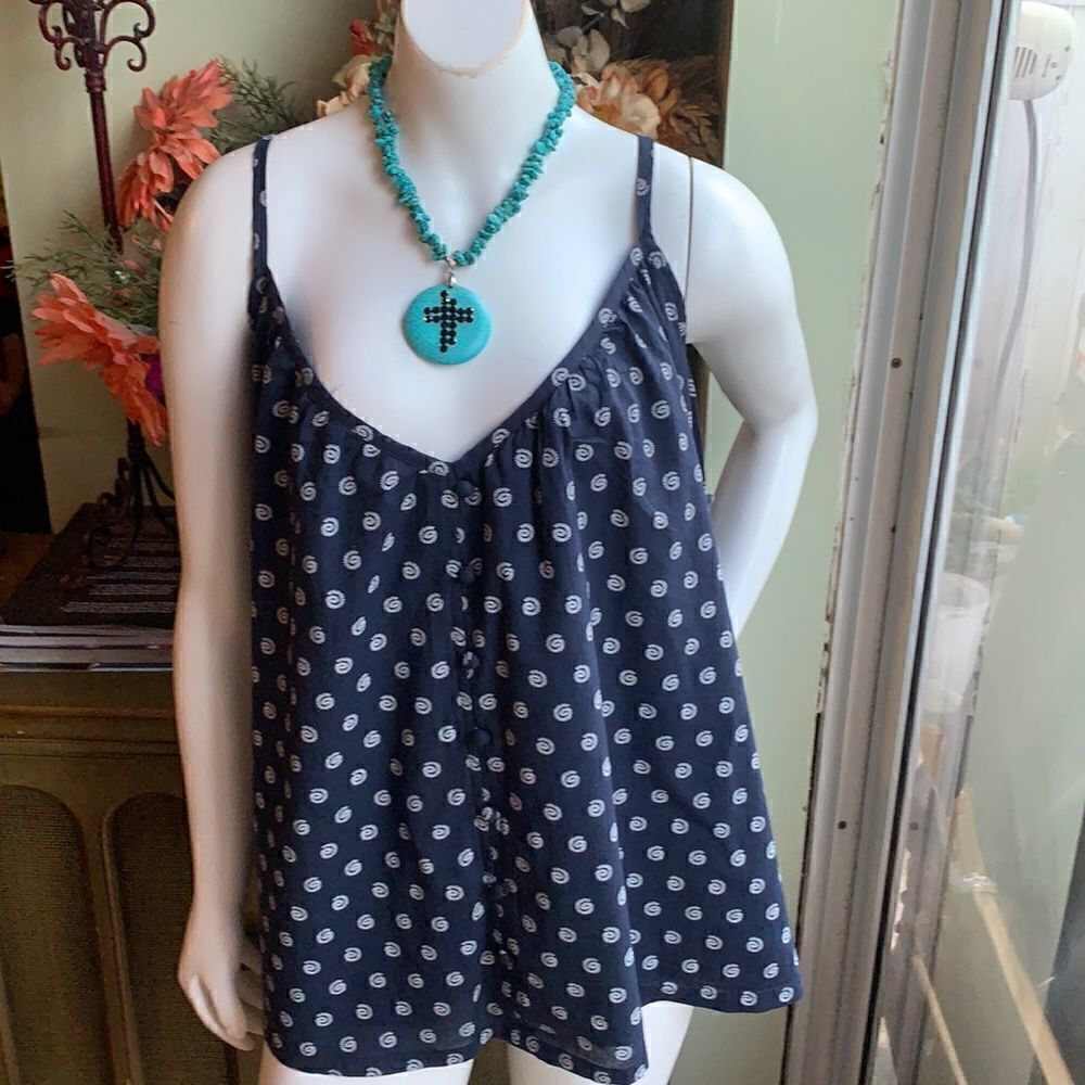 Loft Shell Button Swing Cami
